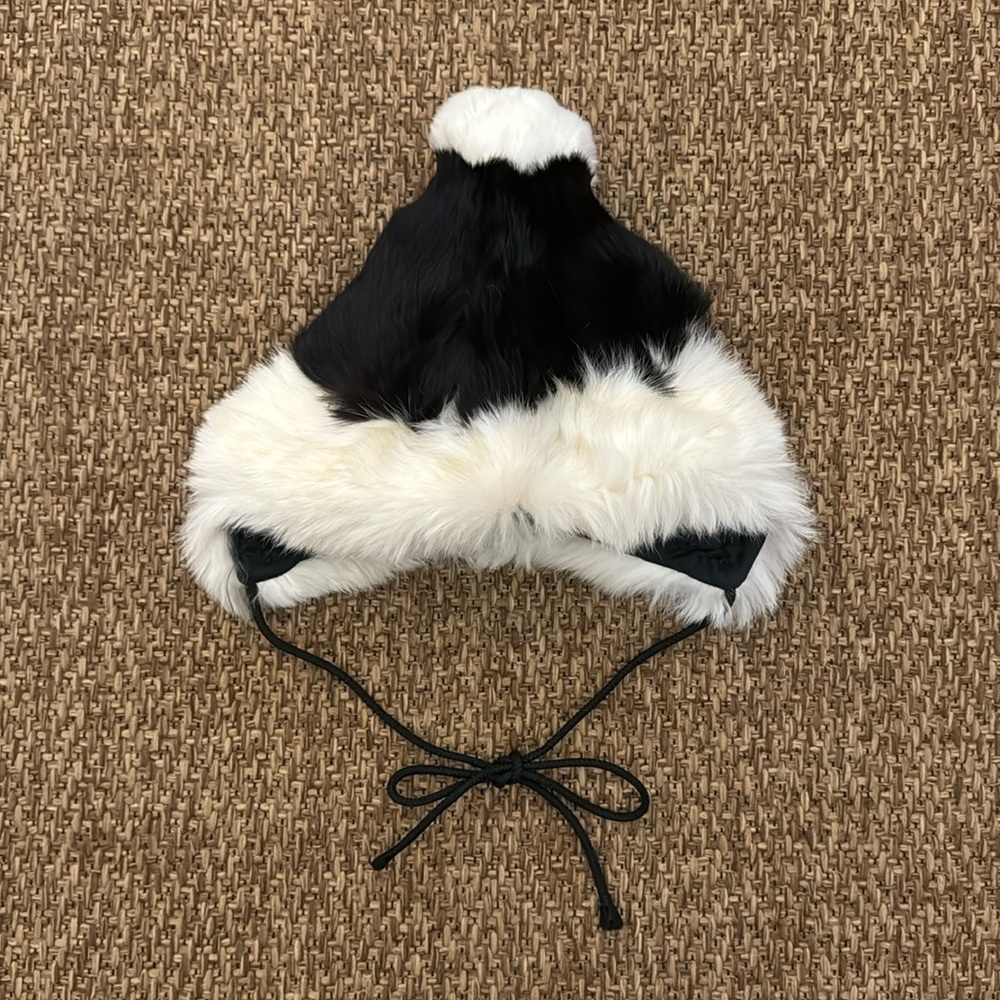 Vintage Rabbit Fur Peruvian Style Winter Hat